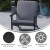 Flash Furniture JJ-C14021-BK-GG All-Weather Poly Resin Wood Adirondack Style Deep Seat Patio Club Chair with Cushions, Black/Charcoal addl-3