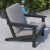 Flash Furniture JJ-C14021-BK-GG All-Weather Poly Resin Wood Adirondack Style Deep Seat Patio Club Chair with Cushions, Black/Charcoal addl-5