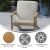 Flash Furniture JJ-C14021-BR-GG All-Weather Poly Resin Wood Adirondack Style Deep Seat Patio Club Chair with Cushions, Natural Cedar/Cream addl-3