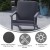 Flash Furniture JJ-C14021-GY-GG All-Weather Poly Resin Wood Adirondack Style Deep Seat Patio Club Chair with Cushions, Gray/Gray addl-3