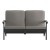 Flash Furniture JJ-C14022-BK-GG All-Weather Poly Resin Wood Adirondack Style Deep Seat Patio Loveseat with Cushions, Black/Charcoal addl-10