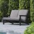 Flash Furniture JJ-C14022-BK-GG All-Weather Poly Resin Wood Adirondack Style Deep Seat Patio Loveseat with Cushions, Black/Charcoal addl-1