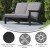 Flash Furniture JJ-C14022-BK-GG All-Weather Poly Resin Wood Adirondack Style Deep Seat Patio Loveseat with Cushions, Black/Charcoal addl-3