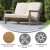 Flash Furniture JJ-C14022-BR-GG All-Weather Poly Resin Wood Adirondack Style Deep Seat Patio Loveseat with Cushions, Natural Cedar/Cream addl-3