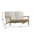 Flash Furniture JJ-C14022-BR-GG All-Weather Poly Resin Wood Adirondack Style Deep Seat Patio Loveseat with Cushions, Natural Cedar/Cream addl-4