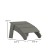 Flash Furniture JJ-C14309-GY-GG Modern All-Weather Poly Resin Wood Adirondack Gray Ottoman Foot Rest addl-4