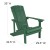 Flash Furniture JJ-C145012-32D-GRN-GG 3 Piece Green Poly Resin Wood Adirondack Chair Set with Fire Pit addl-5