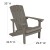 Flash Furniture JJ-C145012-32D-LTG-GG 3 Piece Gray Poly Resin Wood Adirondack Chair Set with Fire Pit addl-5