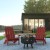 Flash Furniture JJ-C145012-32D-RED-GG 3 Piece Red Poly Resin Wood Adirondack Chair Set with Fire Pit addl-1