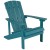 Flash Furniture JJ-C145012-32D-SFM-GG 3 Piece Sea Foam Poly Resin Wood Adirondack Chair Set with Fire Pit addl-8