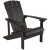 Flash Furniture JJ-C145012-32D-SLT-GG 3 Piece Slate Gray Poly Resin Wood Adirondack Chair Set with Fire Pit addl-8