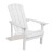 Flash Furniture JJ-C145012-32D-WH-GG 3 Piece White Poly Resin Wood Adirondack Chair Set with Fire Pit addl-8