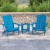 Flash Furniture JJ-C14501-2-T14001-BLU-GG Blue All-Weather Poly Resin Wood Adirondack Chair with Side Table, 2 Pack addl-1
