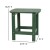 Flash Furniture JJ-C14501-2-T14001-GRN-GG Green All-Weather Poly Resin Wood Adirondack Chair with Side Table, 2 Pack addl-6