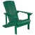 Flash Furniture JJ-C14501-2-T14001-GRN-GG Green All-Weather Poly Resin Wood Adirondack Chair with Side Table, 2 Pack addl-7