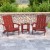 Flash Furniture JJ-C14501-2-T14001-RED-GG Red All-Weather Poly Resin Wood Adirondack Chair with Side Table, 2 Pack  addl-1