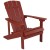 Flash Furniture JJ-C14501-2-T14001-RED-GG Red All-Weather Poly Resin Wood Adirondack Chair with Side Table, 2 Pack  addl-7