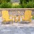 Flash Furniture JJ-C14501-2-T14001-YLW-GG Yellow All-Weather Poly Resin Wood Adirondack Chair with Side Table, 2 Pack addl-1