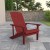 Flash Furniture JJ-C14501-RED-GG Red All-Weather Poly Resin Wood Adirondack Chair addl-1