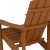 Flash Furniture JJ-C14501-TEAK-GG Teak All-Weather Poly Resin Wood Adirondack Chair addl-9