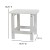 Flash Furniture JJ-C14505-2-T14001-WH-GG 2 Piece White All-Weather Poly Resin Folding Adirondack Chair with Side Table addl-6