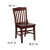Flash Furniture XU-DG-W0006-MAH-GG School House Chair with Mahogany Finish and Mahogany Seat addl-1