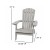 Flash Furniture JJ-C14505-GY-GG Gray All-Weather Poly Resin Folding Adirondack Chair addl-4