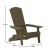 Flash Furniture JJ-C14505-MHG-GG Mahogany Indoor/Outdoor Poly Resin Folding Adirondack Chair addl-4