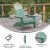 Flash Furniture JJ-C14505-SFM-GG Sea Foam Indoor/Outdoor Poly Resin Folding Adirondack Chair addl-3