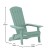 Flash Furniture JJ-C14505-SFM-GG Sea Foam Indoor/Outdoor Poly Resin Folding Adirondack Chair addl-4
