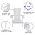 Flash Furniture JJ-C14505-WH-GG White Indoor/Outdoor Poly Resin Folding Adirondack Chair addl-3