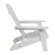Flash Furniture JJ-C14505-WH-GG White Indoor/Outdoor Poly Resin Folding Adirondack Chair addl-8