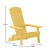 Flash Furniture JJ-C14505-YLW-GG Yellow Indoor/Outdoor Poly Resin Folding Adirondack Chair addl-4