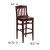 Flash Furniture XU-DG-W0006BAR-MAH-GG Schoolhouse Barstool with Mahogany Finish and Mahogany Seat addl-1