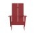 Flash Furniture JJ-C14509-RED-GG Red All-Weather Poly Resin Modern 2-Slat Back Adirondack Chair addl-10