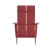 Flash Furniture JJ-C14509-RED-GG Red All-Weather Poly Resin Modern 2-Slat Back Adirondack Chair addl-7