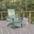 Flash Furniture JJ-C14509-SFM-GG Sea Foam All-Weather Poly Resin Modern 2-Slat Back Adirondack Chair addl-1
