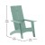 Flash Furniture JJ-C14509-SFM-GG Sea Foam All-Weather Poly Resin Modern 2-Slat Back Adirondack Chair addl-4