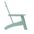 Flash Furniture JJ-C14509-SFM-GG Sea Foam All-Weather Poly Resin Modern 2-Slat Back Adirondack Chair addl-9