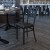 Flash Furniture XU-DG694BLAD-BLKV-GG Ladder Back Black Metal Restaurant Chair with Black Vinyl Seat addl-2