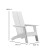 Flash Furniture JJ-C14509-WH-GG White Modern All-Weather Poly Resin Wood Adirondack Chair addl-4