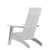 Flash Furniture JJ-C14509-WH-GG White Modern All-Weather Poly Resin Wood Adirondack Chair addl-5