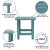 Flash Furniture JJ-C14703-2-T14001-TL-GG Teal All-Weather Poly Resin Rocking Chair with Accent Side Table, Set of 2 addl-4