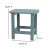 Flash Furniture JJ-C14703-2-T14001-TL-GG Teal All-Weather Poly Resin Rocking Chair with Accent Side Table, Set of 2 addl-6