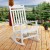 Flash Furniture JJ-C14703-WH-GG White All-Weather Poly Resin Rocking Chair addl-1