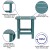 Flash Furniture JJ-C14705-2-T14001-SFM-GG Sea Foam All-Weather Poly Resin Wood Adirondack Rocking Chair with Side Table addl-4