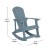 Flash Furniture JJ-C14705-2-T14001-SFM-GG Sea Foam All-Weather Poly Resin Wood Adirondack Rocking Chair with Side Table addl-5
