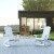 Flash Furniture JJ-C14705-2-T14001-WH-GG White All-Weather Poly Resin Wood Adirondack Rocking Chair with Side Table addl-1