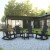 Flash Furniture JJ-C14705-4-T14001-BK-GG Black All-Weather Poly Resin Wood Adirondack Rocking Chair with Side Table addl-1