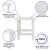 Flash Furniture JJ-C14705-4-T14001-WH-GG White All-Weather Poly Resin Wood Adirondack Rocking Chair with Side Table addl-4